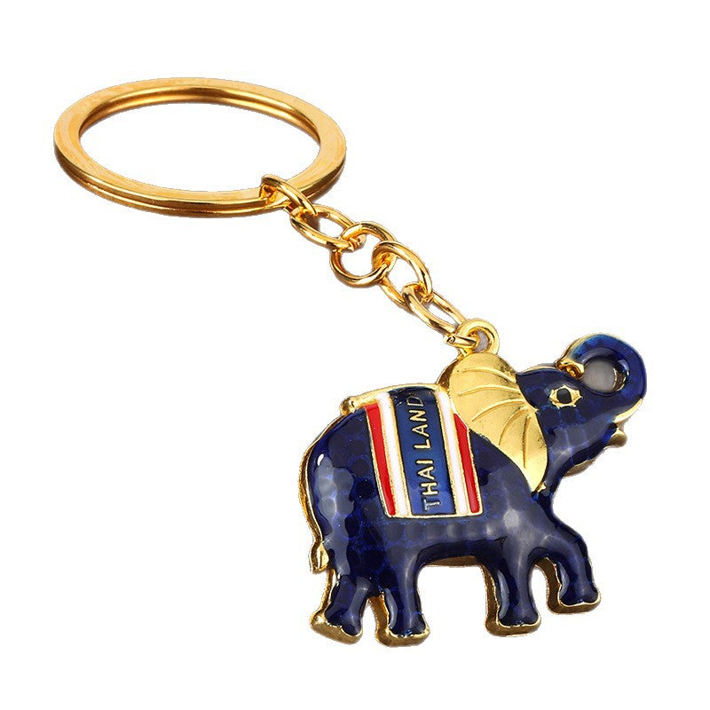 3D Elephant Zinc Alloy Keychain Gift for Car Keys
