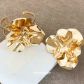 Metal Flower Leaf Bow Ring Bangle Sets Six Styles Pair view 4