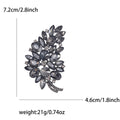 Crystal Leaf Cluster Rhinestone Brooch Eleven Colors view 11