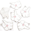 Enamel-Look Gold Silver Elephant Alloy Charms in 6 Styles view 9