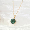 Gold Green Round