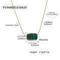 Stone Bead Pendant Necklaces Lapis Malachite Turquoise view 7