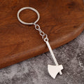 Silver-Tone Miniature Tool-Shaped Metal Keychains, 13 Styles view 7