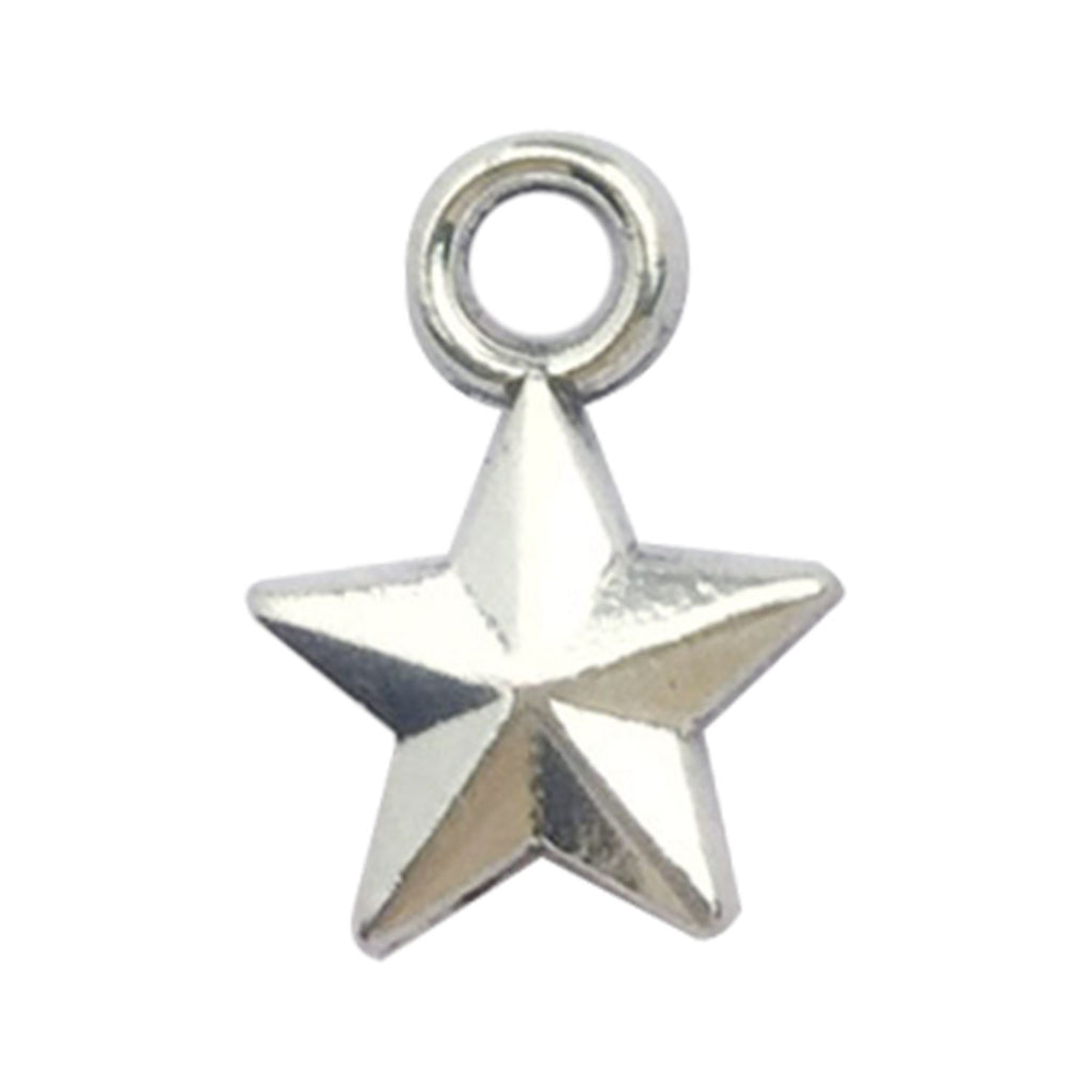 Vintage Zinc Alloy Star Pentagram Shooting Star Moon Hollow Charm Pendant for DIY Jewelry
