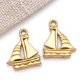 Gold-Tone Nautical Theme Metal Charms with 5 Listed Options view 9
