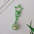 Flocked Cat Paw Star-Clasp Charms in Five Color Combinations view 7