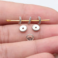 Scalloped Disc Small Hole Metal Spacers in Three Finishes view 5
