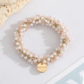 Crystal and Faux Pearl Spiral Hair Ties in Twelve Colorways view 11