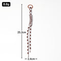 Braided Knot Cord Phone Bag Keychain Metal Ring Ten Colors view 4