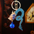 Jeweled Spirit Dragon Keychains with Fortune Loops and Loop Only Options view 9