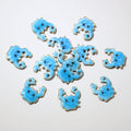 Tiny Colorful Enamel Crab Metal Charms in Nine Options view 9