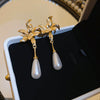 Gold White Bow