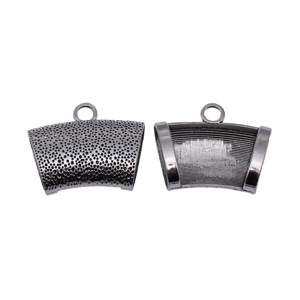 43x36x15mm 8g Antique Silver Zinc Alloy Dotted Scarf Buckle Jewelry Findings for DIY Accessories