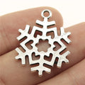 29x22mm 2.5g Multicolor Zinc Alloy Snowflake Charm Pendant for DIY Necklace Bracelet Holiday Jewelry