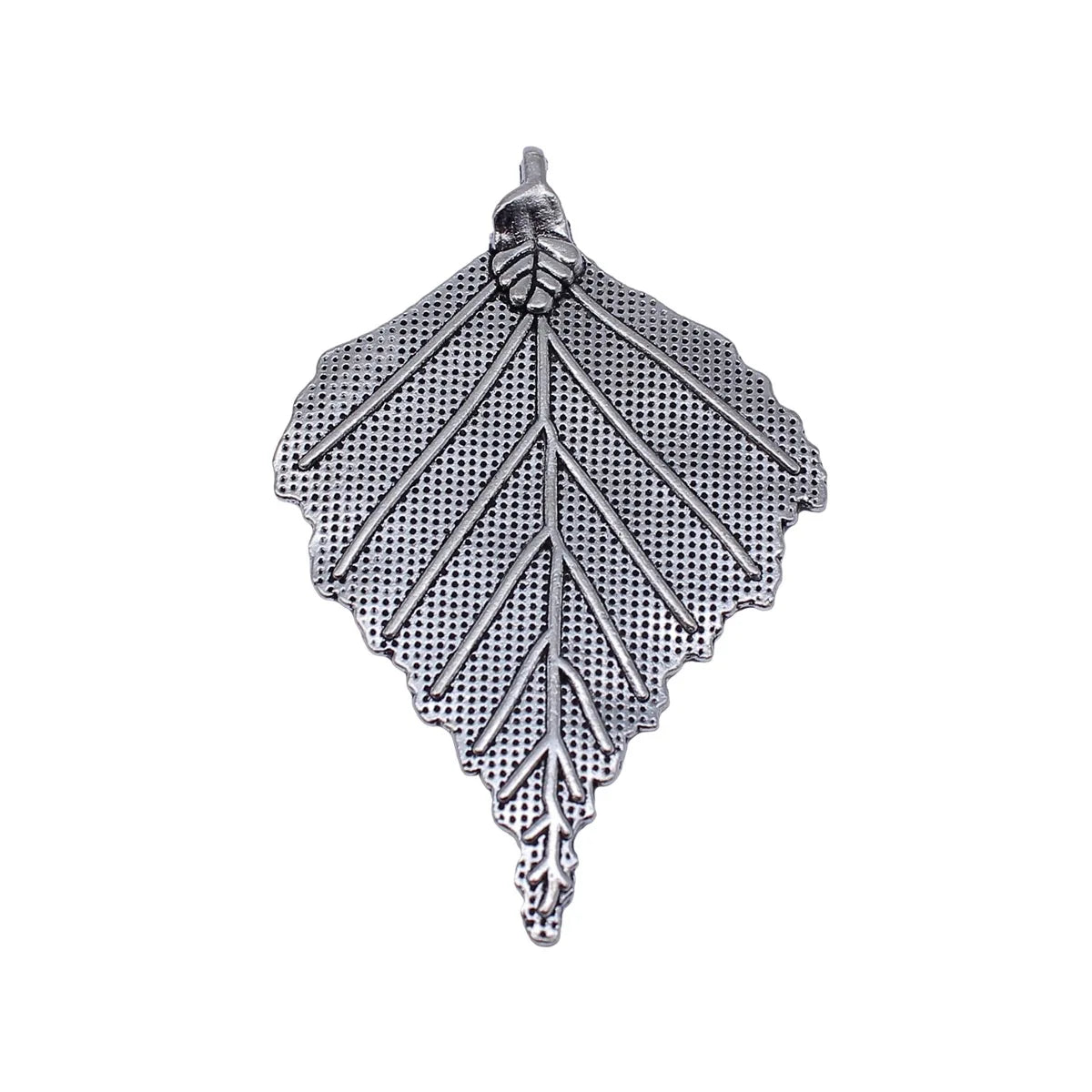 70x44mm 12.9g Antique Silver Zinc Alloy Large Tree Leaf Charm Pendant for DIY Necklace Jewelry Making