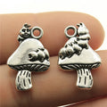 25x16mm 3.4g Multicolor Zinc Alloy Caterpillar Mushroom Charm Pendant for DIY Necklace Bracelet