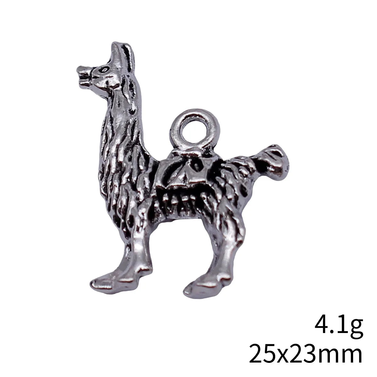 25x23mm 4.1g Antique Silver Zinc Alloy Alpaca Charm Pendant for DIY Necklace Bracelet Jewelry