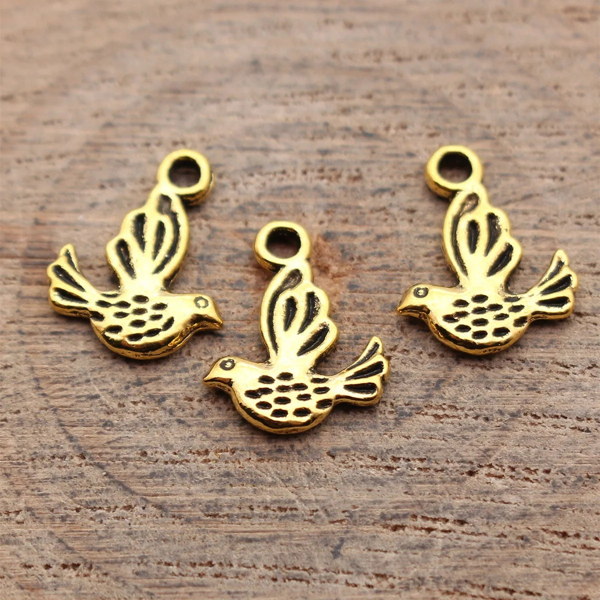 14x10mm 0.5g Multi-Color Zinc Alloy Small Bird Charm Pendant for DIY Necklace Bracelet Making