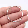 43x43mm 2g Multicolor Zinc Alloy Embossed Hollow Round Ring Geometric Charm Pendant for Jewelry