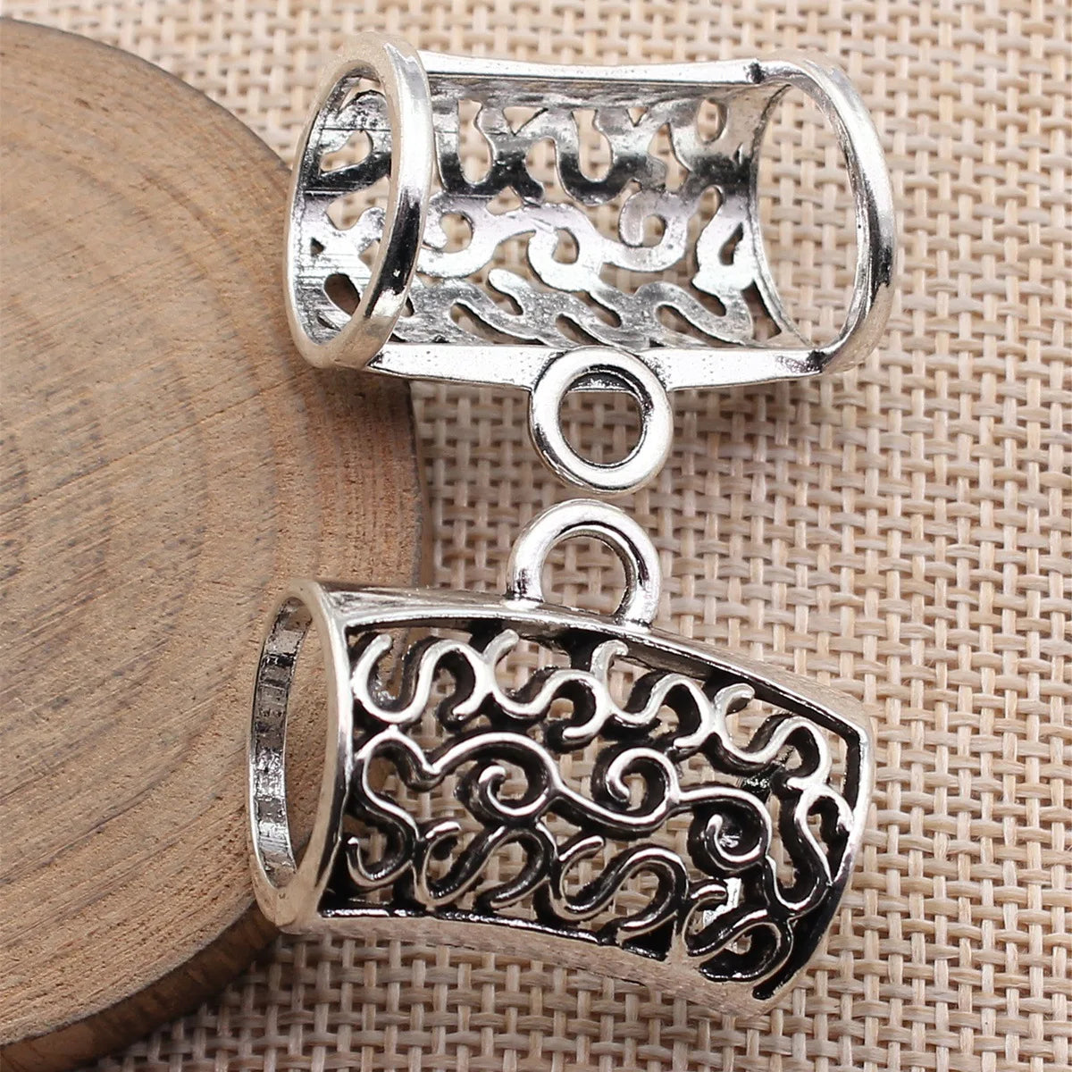 32x26x18mm 7.3g Multicolor Zinc Alloy Hollow Scarf Buckle Jewelry Findings for DIY Accessory Making