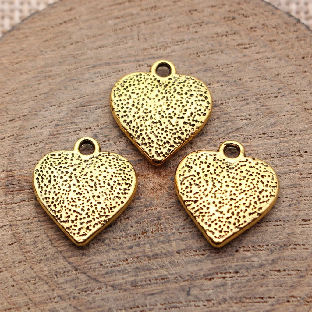 16x14mm 1.9g Multicolor zinc alloy dotted Heart charm pendant for necklace bracelet jewelry making