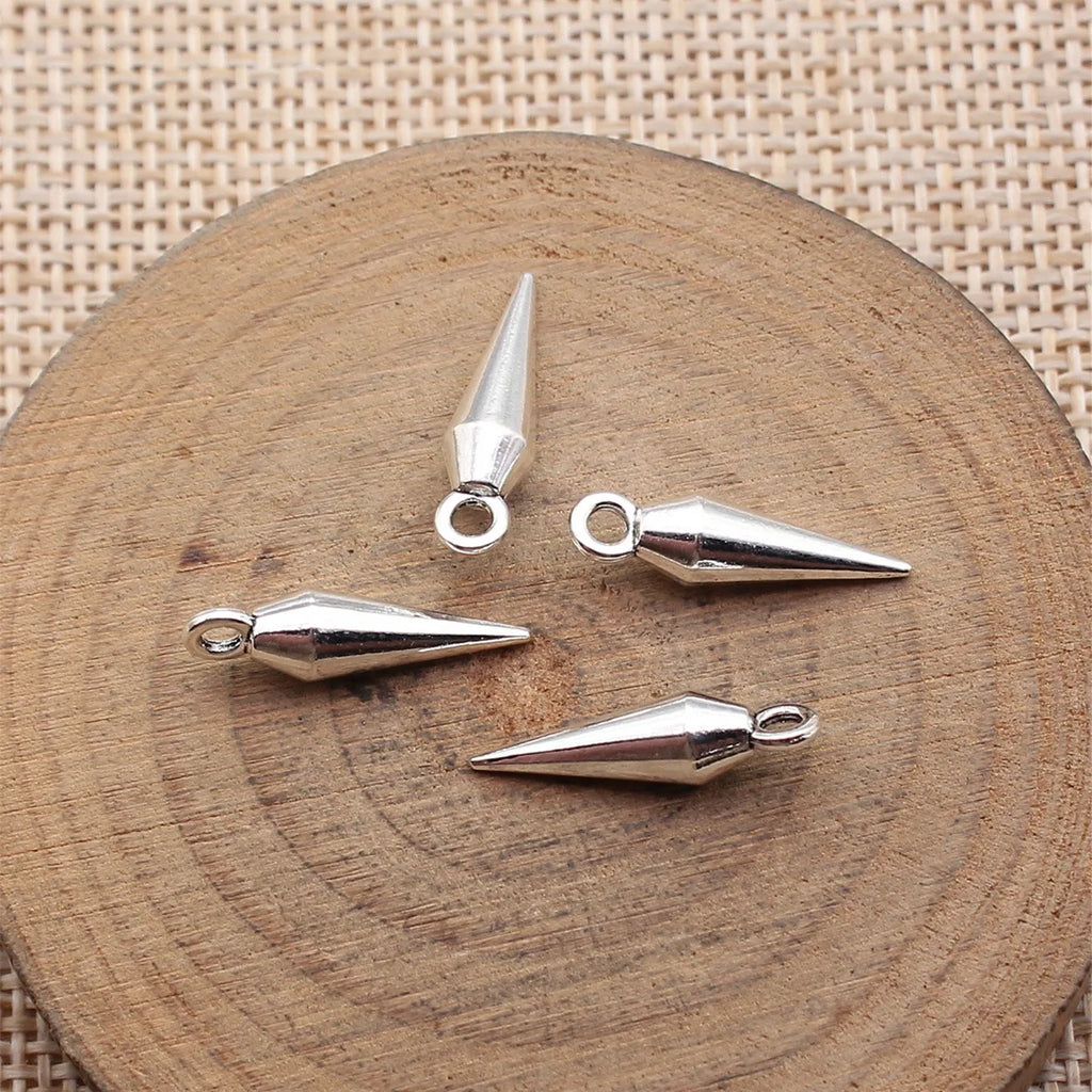 18x5x5mm 0.9g Antique Silver Zinc Alloy Awl Charm Pendant for DIY Bracelet Necklace Making