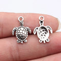 22x15mm 1.3g Zinc Alloy Sea Turtle Charm Pendant for DIY Bracelet Necklace Jewelry Making