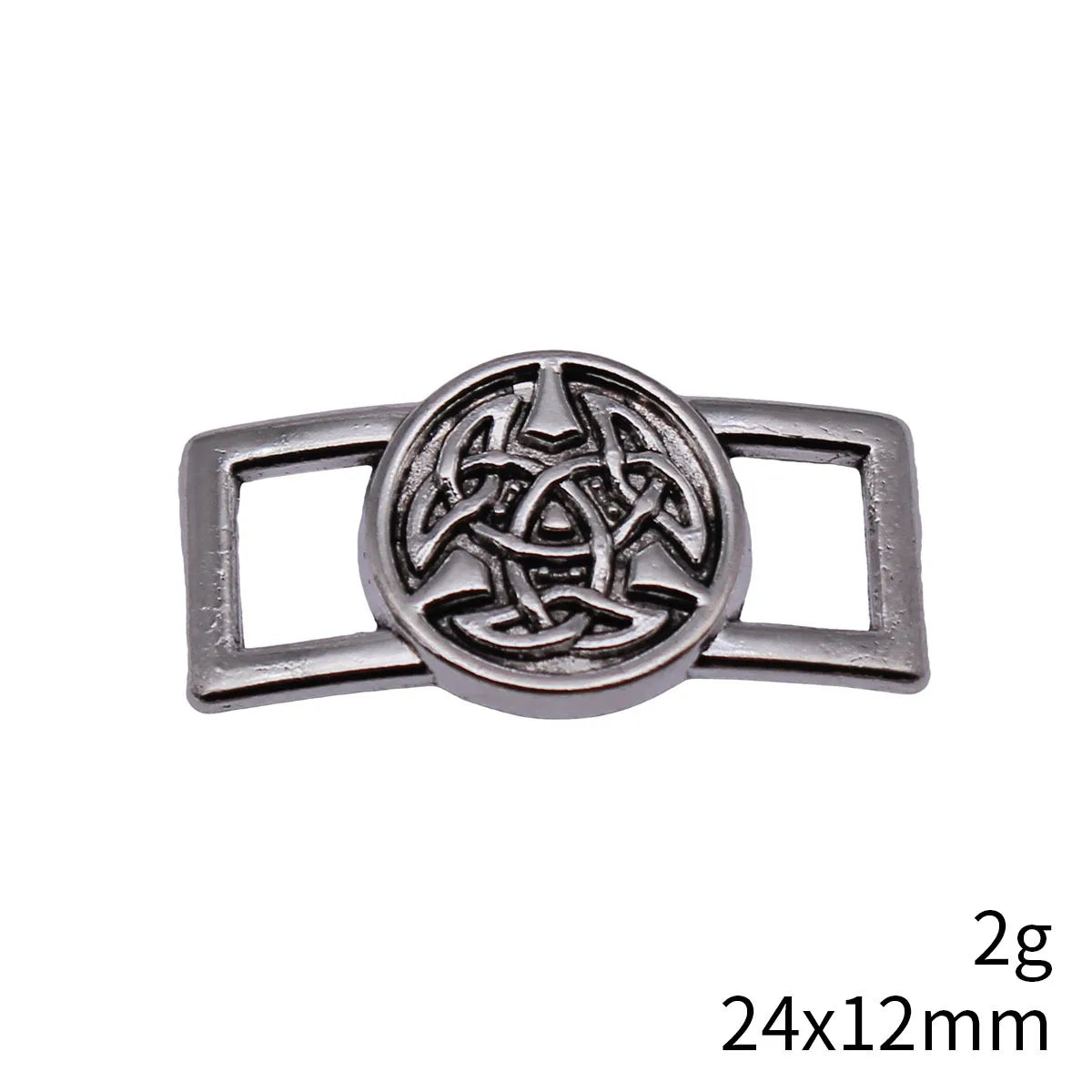 24x12mm 2g Antique Silver Zinc Alloy Celtic Knot Connector Charm for DIY Bracelet Making