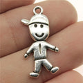 27x14mm 1.8g Antique Silver Zinc Alloy Little Boy Charm Pendant for DIY Necklace Bracelet Jewelry