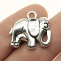 21x20mm 2.8g Antique Silver Zinc Alloy Elephant Charm Pendant for Necklace Bracelet Making