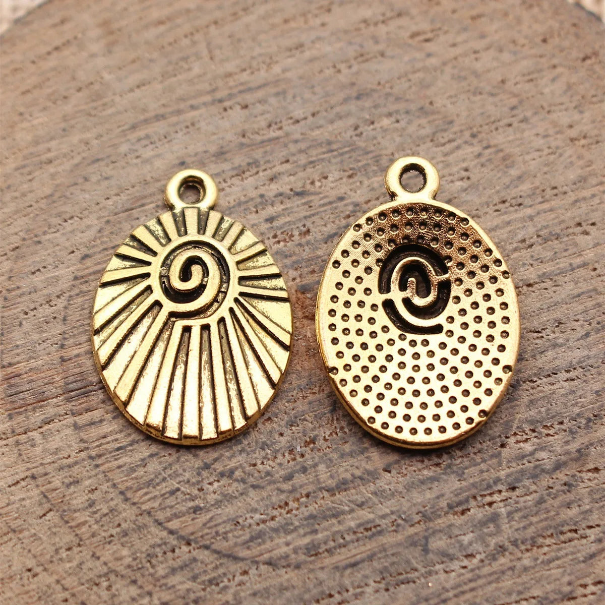 20x13mm 1.2g Multicolor Zinc Alloy Radiating Swirl charm pendant for DIY bracelet necklace making
