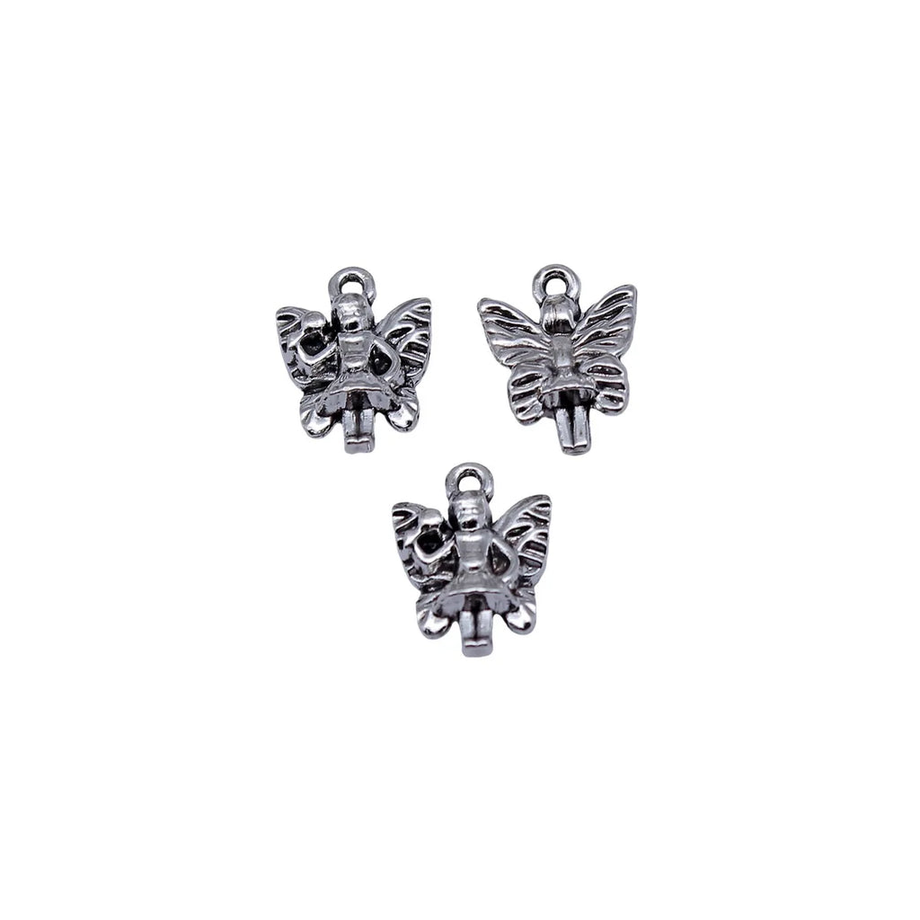 14x11mm 0.99g Antique Silver Zinc Alloy Butterfly Angel Charm Pendant for DIY Necklace Bracelet Jewelry