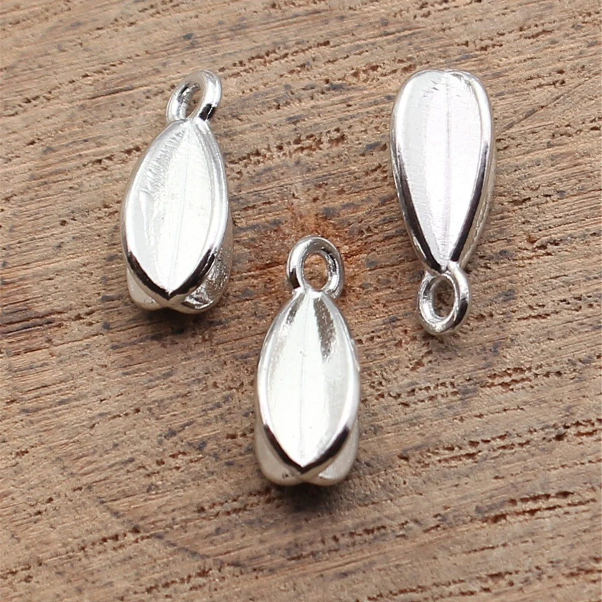 14x7x7mm 0.74g Multicolor Zinc Alloy Faceted Geometric Teardrop Charm Pendant for DIY Jewelry