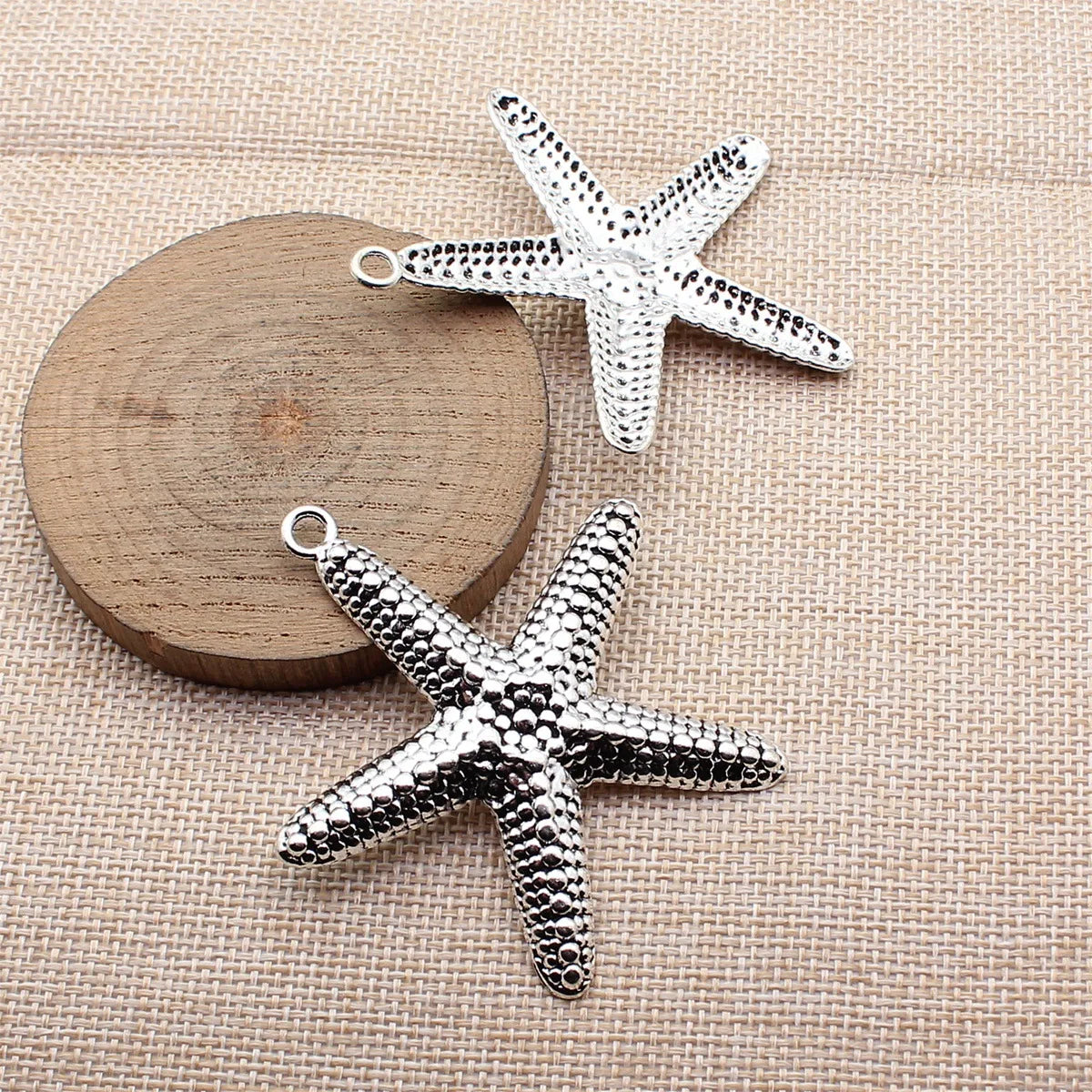 66x60mm 11.4g Multicolor Zinc Alloy Starfish Charm Pendant for DIY Necklace Bracelet Jewelry Making