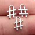 12x9mm 0.42g Antique Silver Zinc Alloy Hashtag Symbol charm pendant for DIY bracelet necklace making