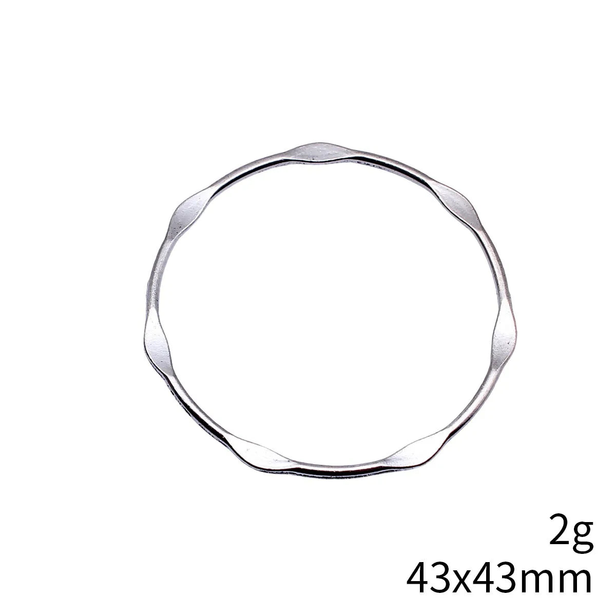 43x43mm 2g Multicolor Zinc Alloy Embossed Hollow Round Ring Geometric Charm Pendant for Jewelry