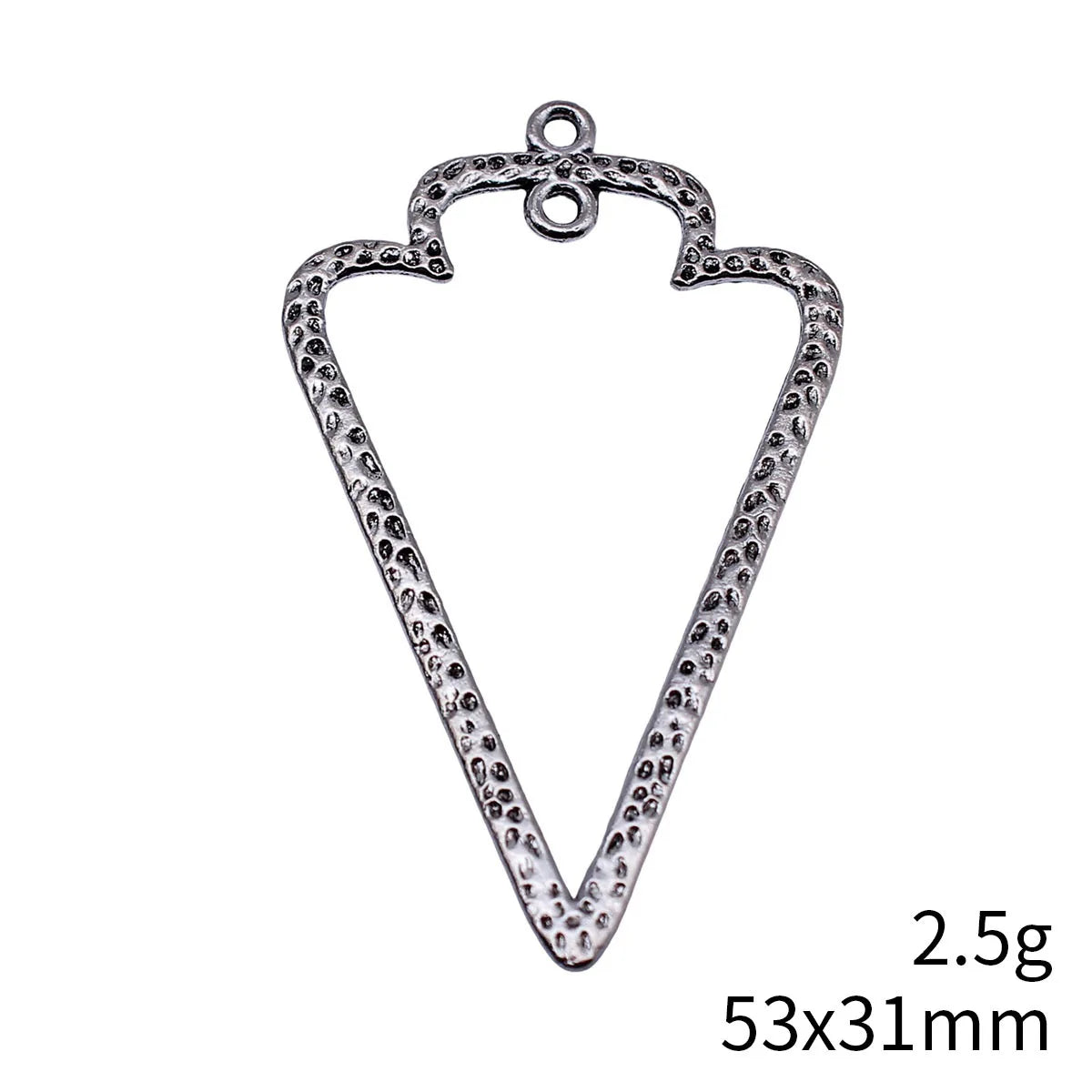 53x31mm 2.5g Antique Silver Zinc Alloy Hollow Arrow Connector Charm Pendant for Bracelet Jewelry Making