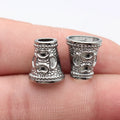 14x12x8mm 1.9g Multicolor Zinc Alloy Hollow Heart Cone Tassel Cap Jewelry Findings for DIY Pendant Making