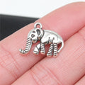 20x16x4mm 2.7g Multicolor Zinc Alloy Elephant Charm Pendant for DIY Necklace Bracelet Jewelry Making
