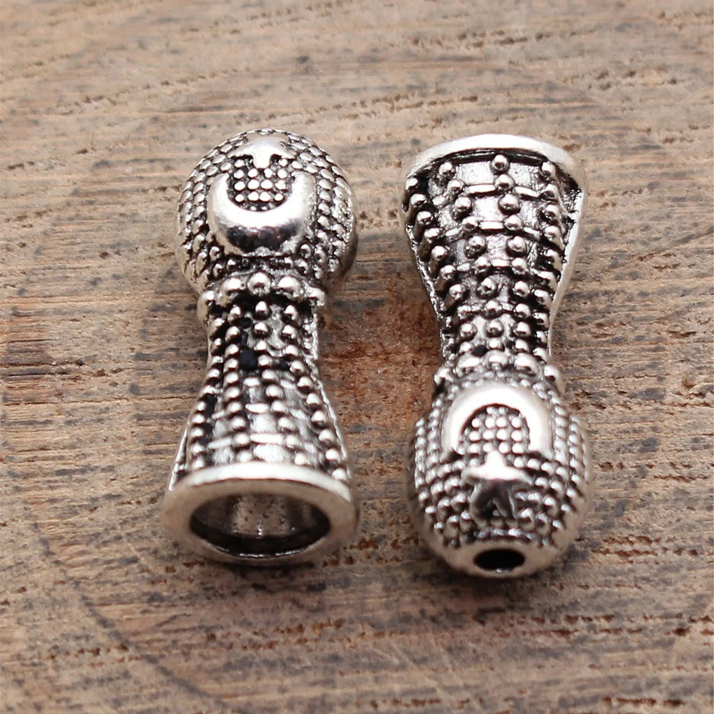 17x7.4x7.2mm 2.1g Multicolor Zinc Alloy Imam Prayer Beads Loose Metal Beads for Bracelet Jewelry Making