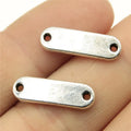 20x6mm 1.2g Antique Silver Zinc Alloy Smooth Curved Connector Charm for DIY Bracelet Jewelry Making