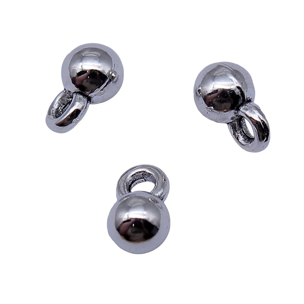 8x5x5mm 0.5g Antique Silver Zinc Alloy Ball Charm Pendant for DIY Necklace Bracelet Jewelry Making