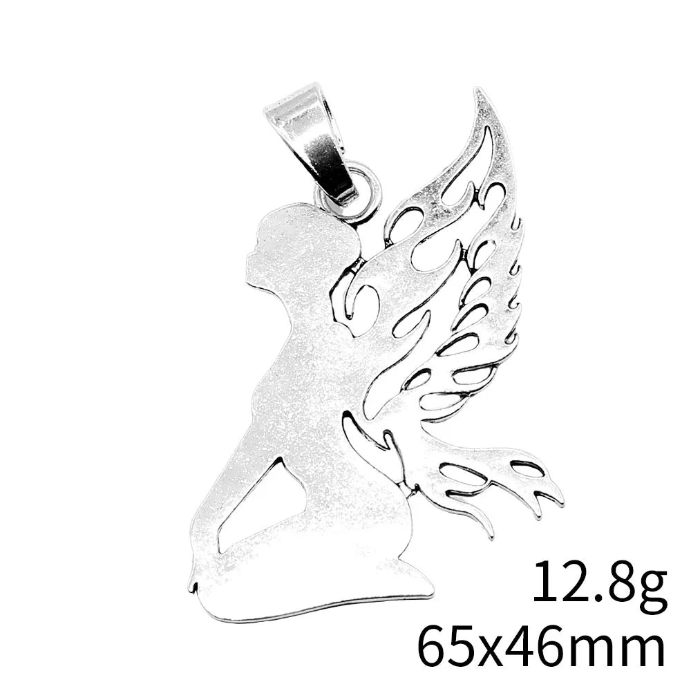 65x46mm 12.8g Antique Silver Zinc Alloy Dancer Charm Pendant for DIY Necklace Bracelet Jewelry Making