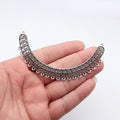 104x62mm 9.2g Antique Silver Zinc Alloy Necklace Connector Charm for DIY Statement Necklace Making