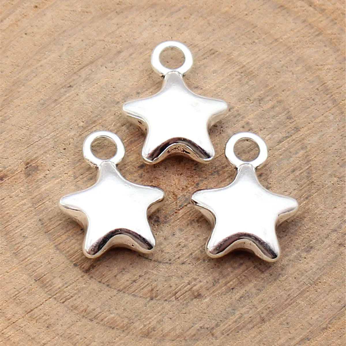 15x12mm 1.6g Antique Silver Zinc Alloy Star Charm Pendant for DIY Necklace Bracelet Jewelry Making