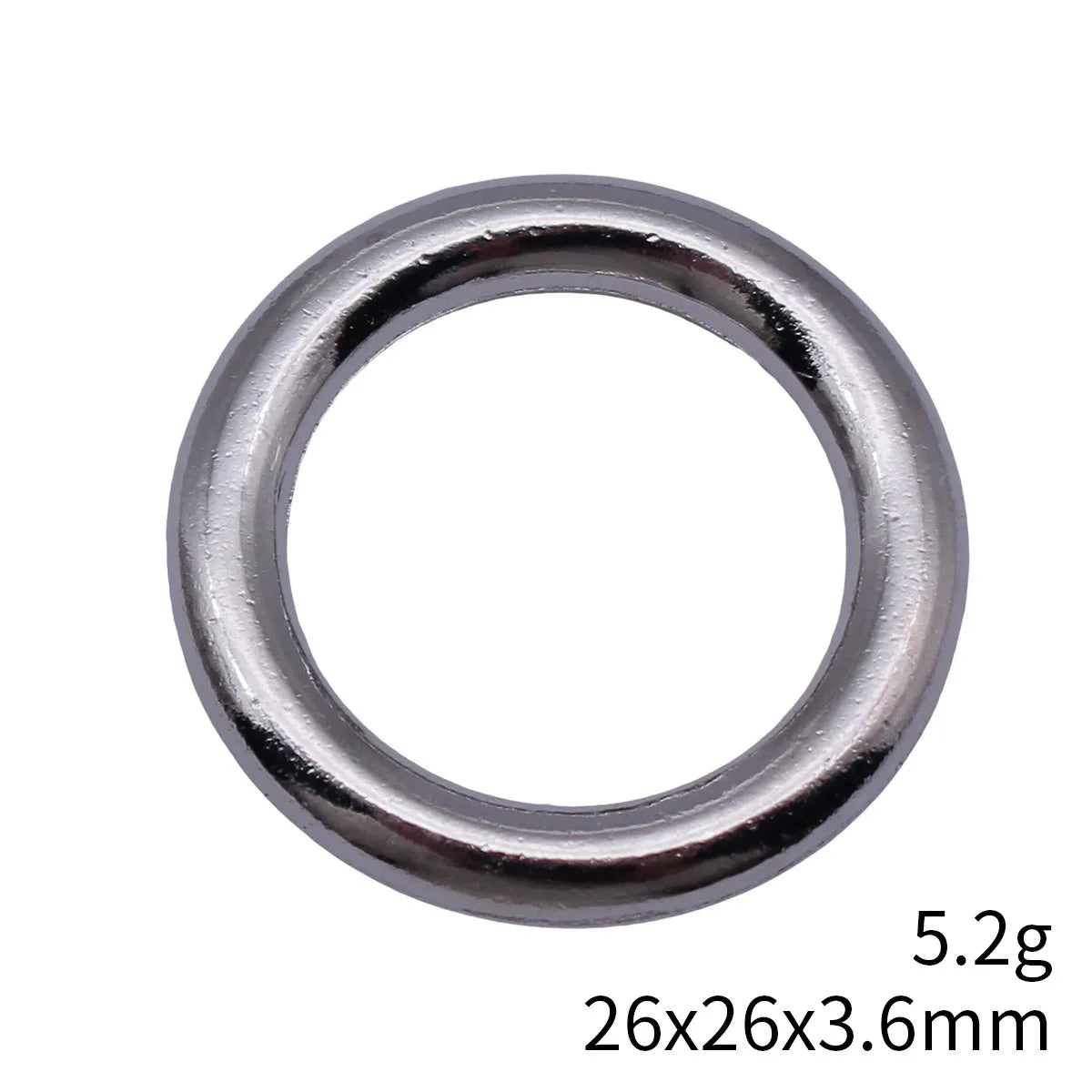 26x26x3.6mm 5.2g White K Finish Zinc Alloy Round Ring Connector Charm for DIY Jewelry Making