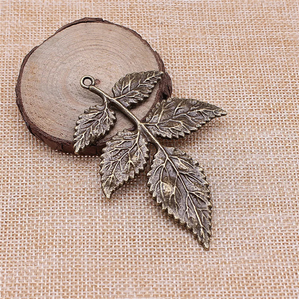 79x56mm 12.9g Multicolor Zinc Alloy Tree Branch Charm Pendant for DIY Necklace Jewelry Accessories