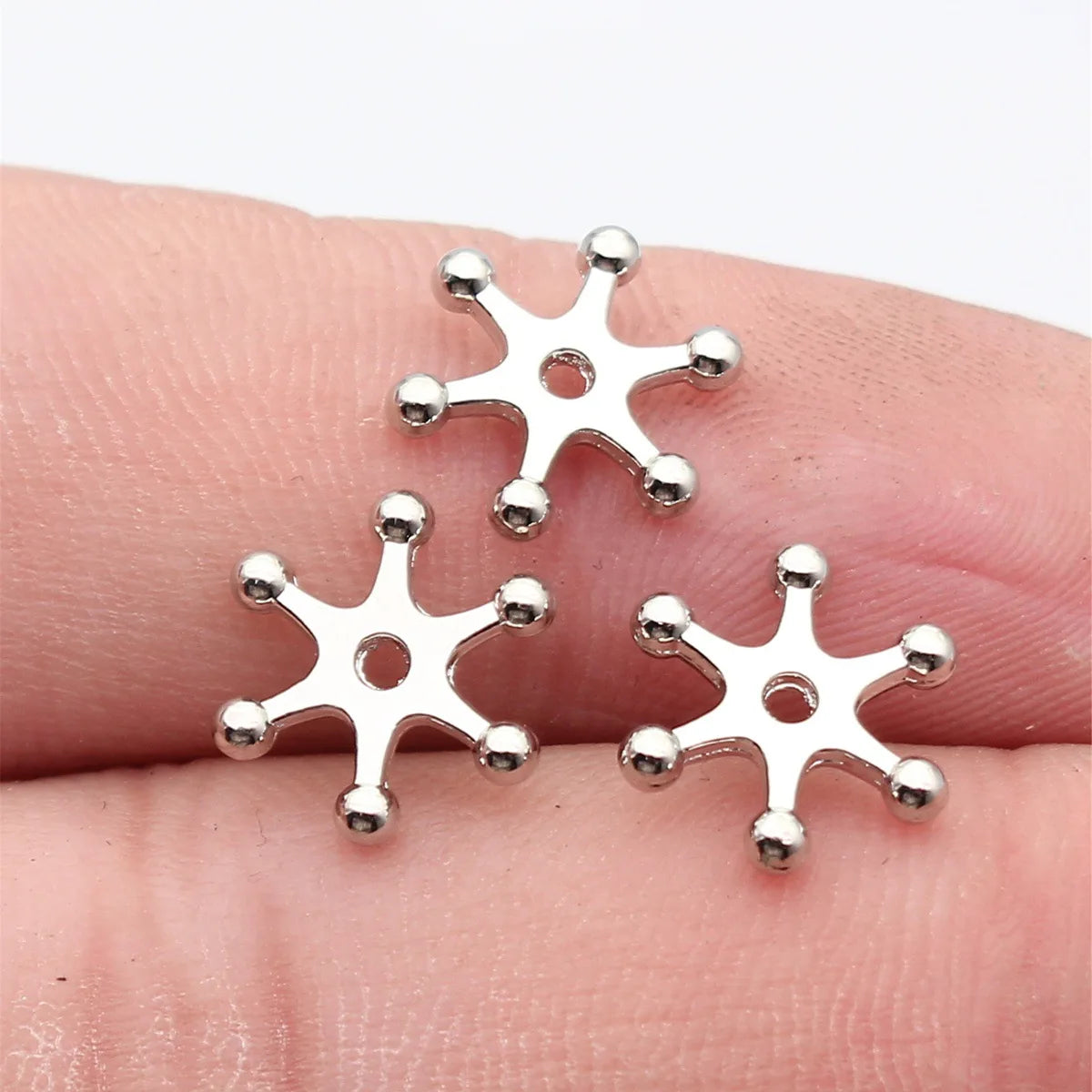 11x10mm 0.4g Multicolor Zinc Alloy Radial Spacer Beads for DIY Bracelet Necklace Jewelry Making
