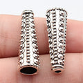 30x11x10mm 3.8g Antique Silver Zinc Alloy Dotted Cone Tassel Cap End Bead Cap for DIY Jewelry Making