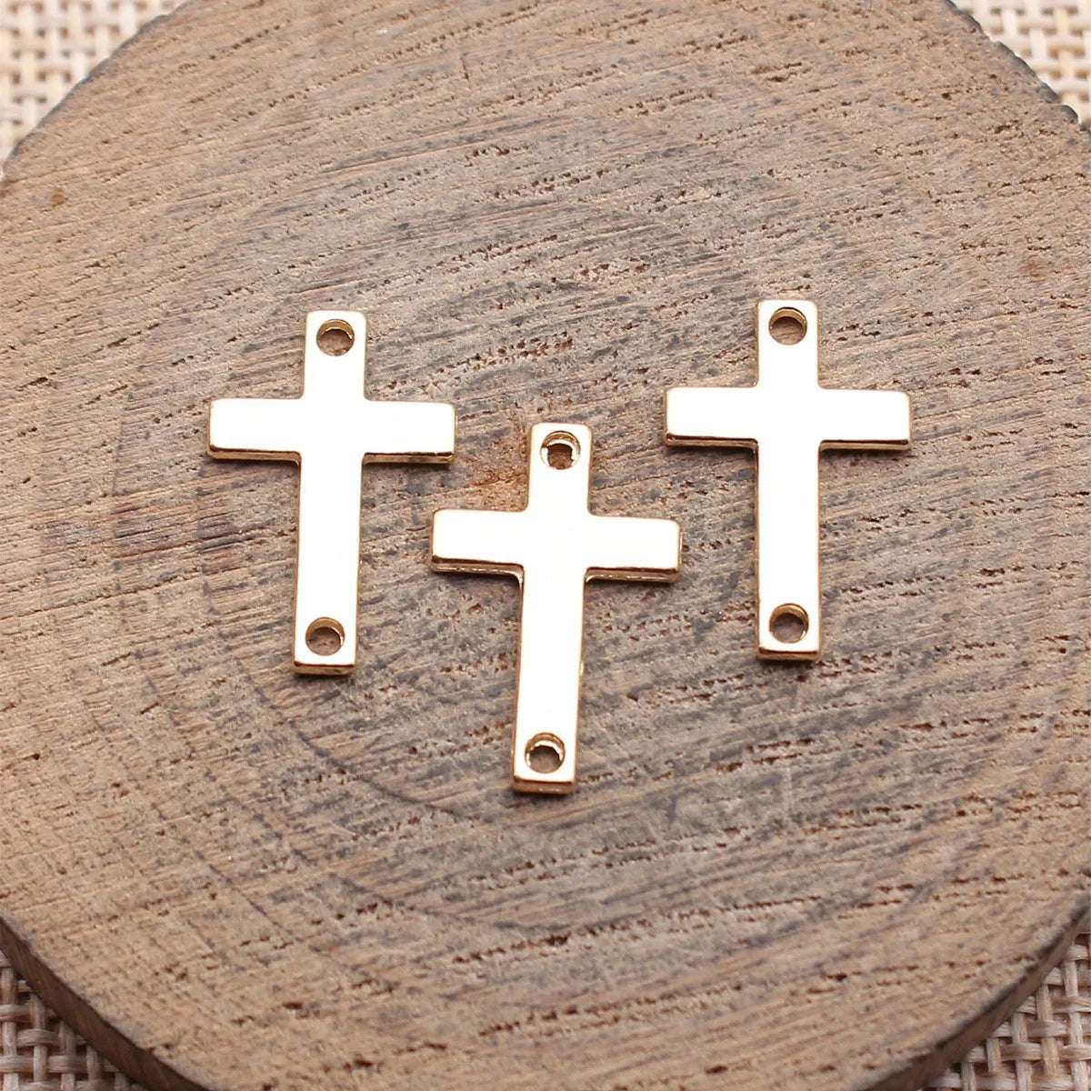 18x12mm 0.59g Multicolor Zinc Alloy Cross Connector Charms for DIY Bracelet Necklace Jewelry Making